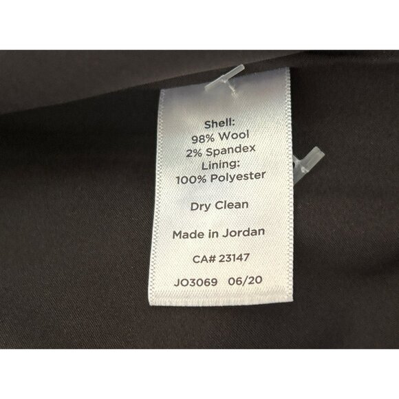 Talbots Plus Sz Black White Wool Houndstooth Blazer Single Button Preppy Classic - Picture 7 of 7